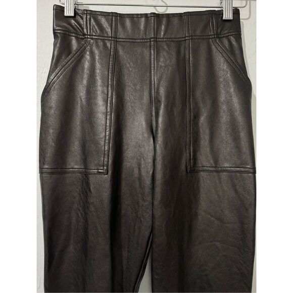 Spanx Faux black leather joggers SP - Picture 7 of 11
